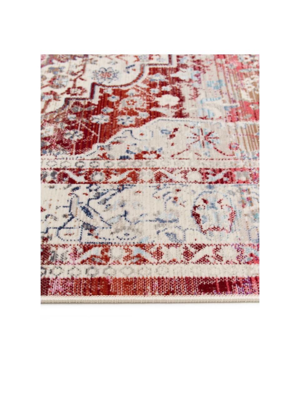 Dywan w stylu vintage Kashan, Czerwony, beżowy, S 120 x D 180 cm (Rozmiar S)