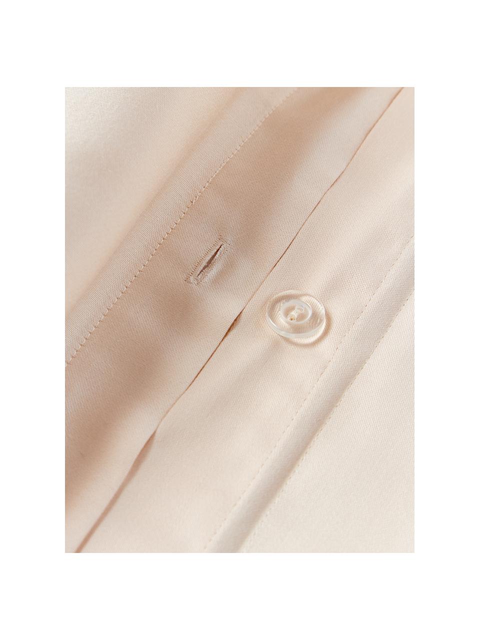 Obliečka na vankúš z bavlneného saténu Alyssa, Odtiene sivej, krémovobiela, Š 40 x D 80 cm