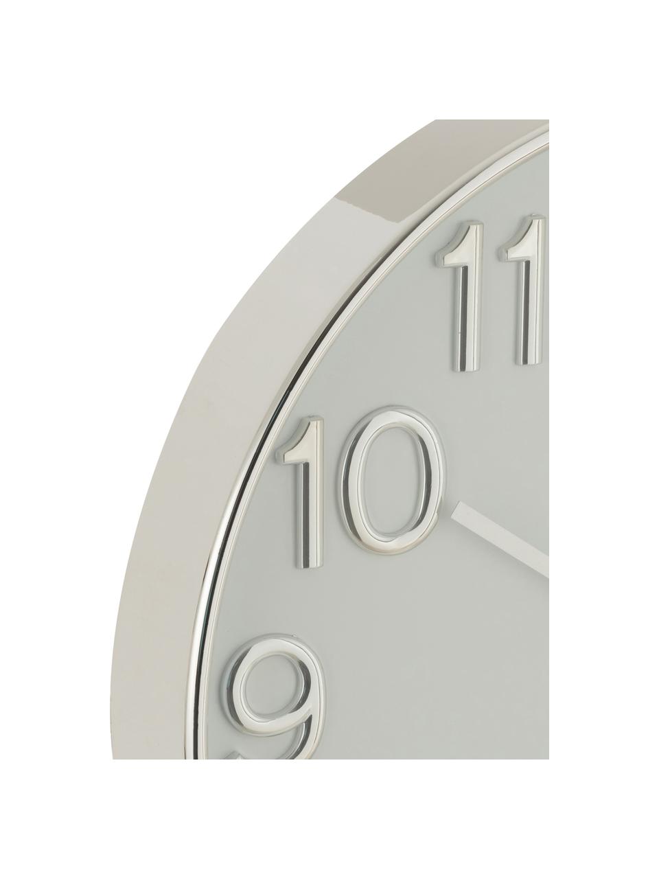 Zegar ścienny Arabic, Tworzywo sztuczne, Odcienie srebrnego, Ø 40 cm