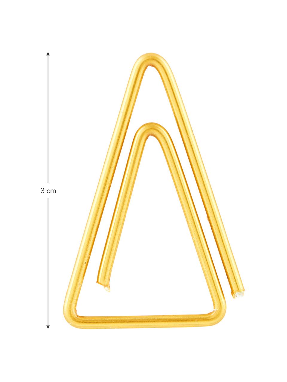 Spinacz biurowy Triangle, 20 szt., Stal nierdzewna, mosiądz, Mosiądz, D 3 cm