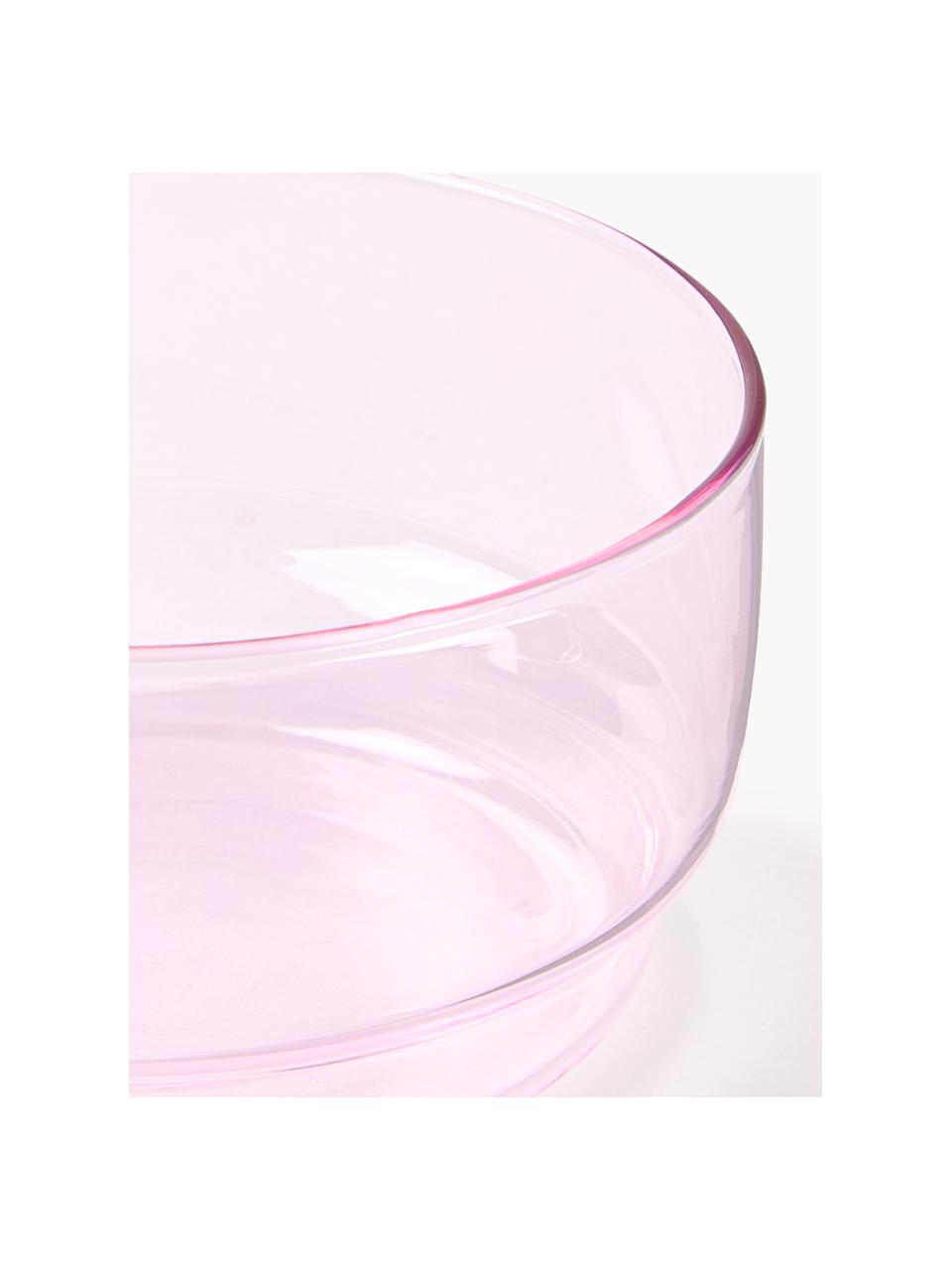 Miseczka ze szkła borokrzemowego Torino, 2 szt., Szkło borokrzemowe, Jasny różowy, transparentny, S 12 x W 6 cm