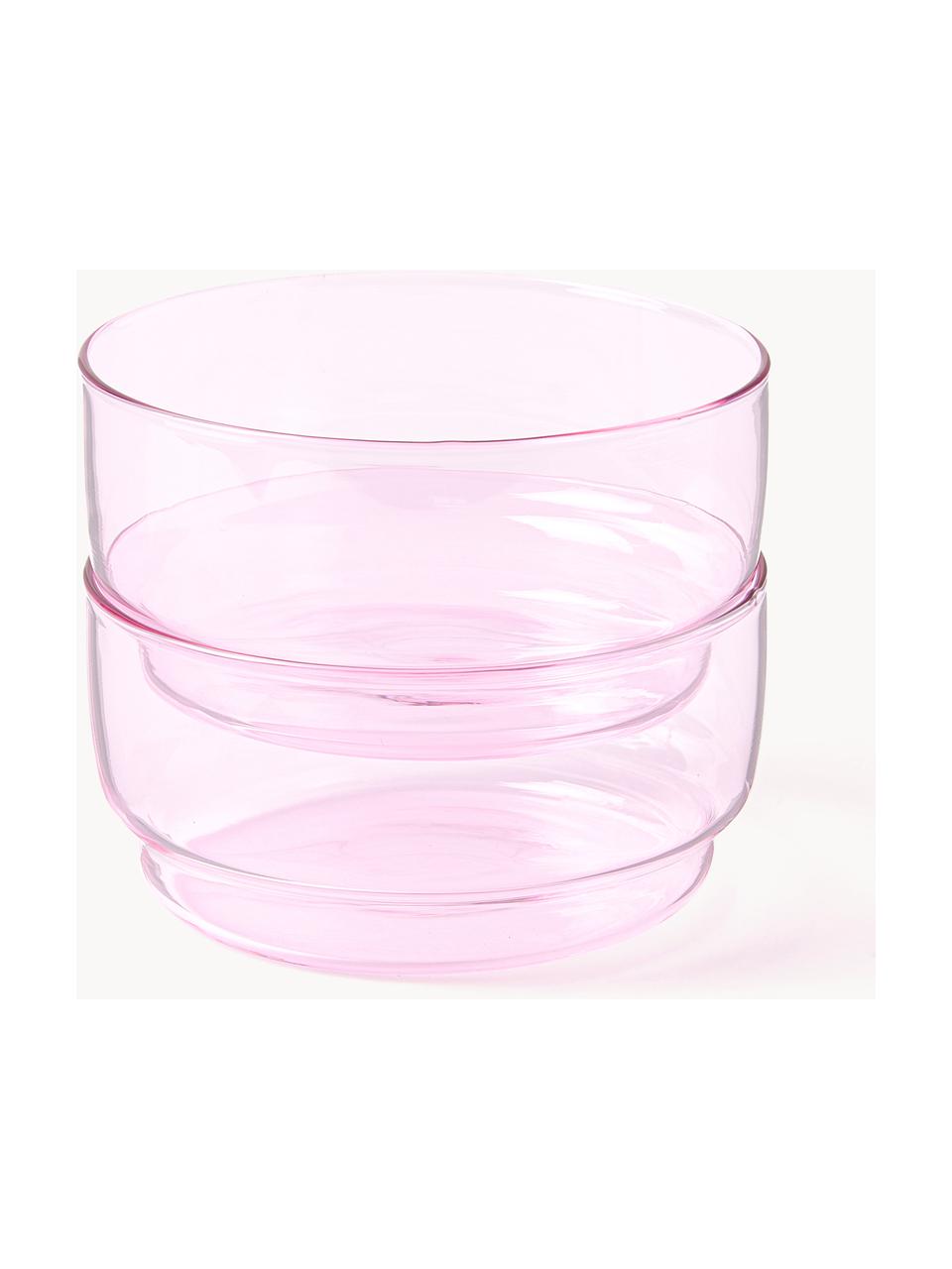 Misky z borosilikátového skla Torino, 2 ks, Borosilikátové sklo

Objavte všestrannosť borosilikátového skla pre váš domov! Borosilikátové sklo je kvalitný, spoľahlivý a robustný materiál. Vyznačuje sa mimoriadnou tepelnou odolnosťou a preto je ideálny pre váš horúci čaj alebo kávu. V porovnaní s klasickým sklom je borosilikátové sklo odolnejšie voči rozbitiu a prasknutiu, a preto je bezpečným spoločníkom vo vašej domácnosti., Svetloružová, priehľadná, Ø 12 x V 6 cm