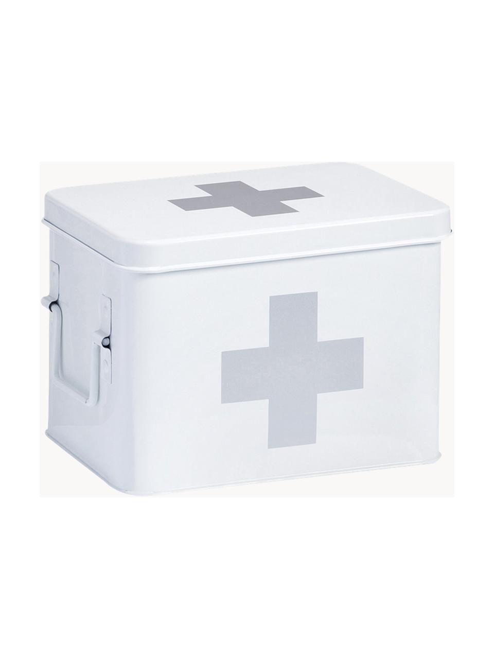 Caja botiquín Medizina, Metal recubierto, Blanco, An 22 x Al 16 cm