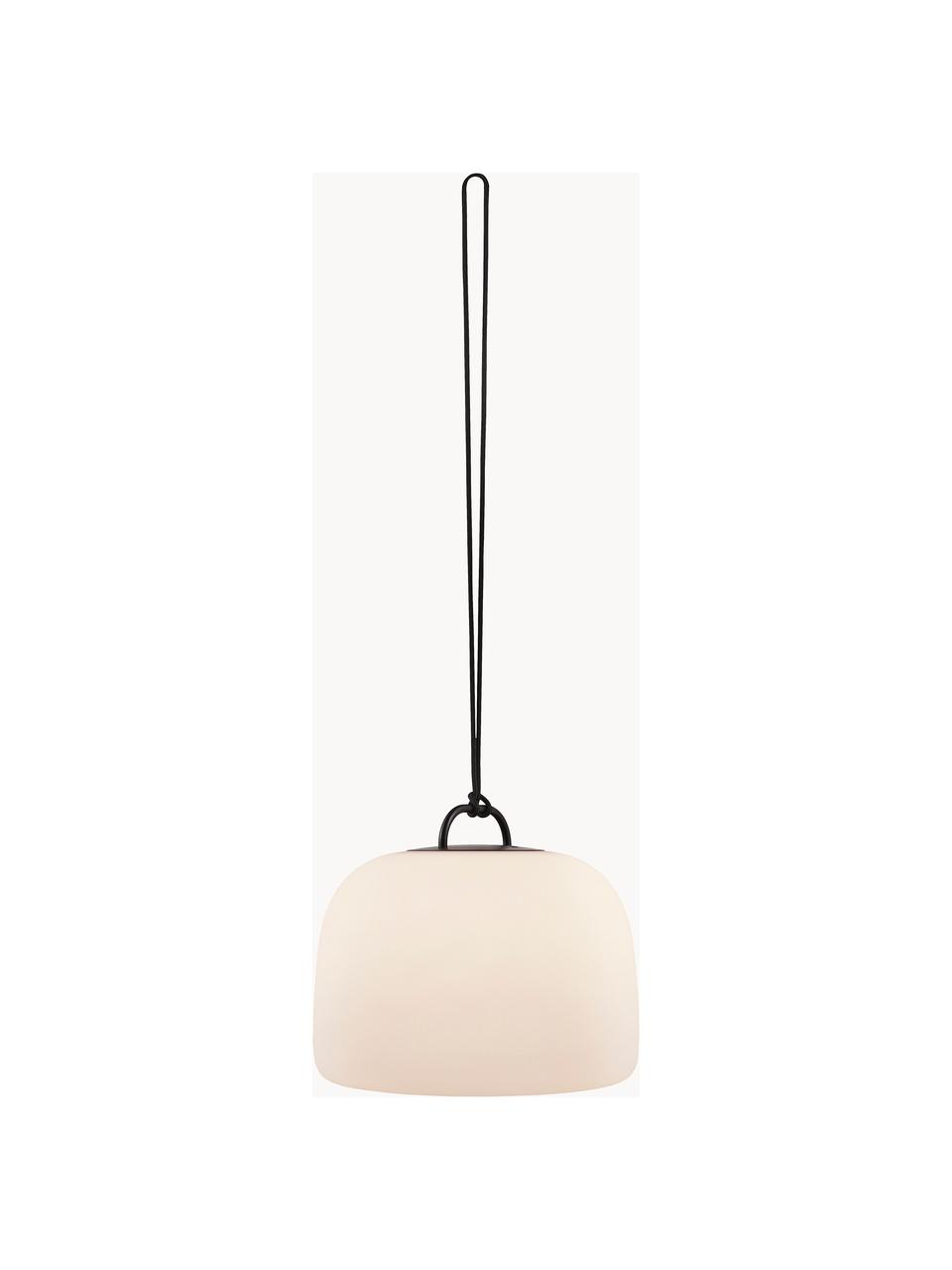 Lampe d'extérieur LED mobile à intensité variable Kettle, Blanc crème, noir, Ø 36 x haut. 31 cm