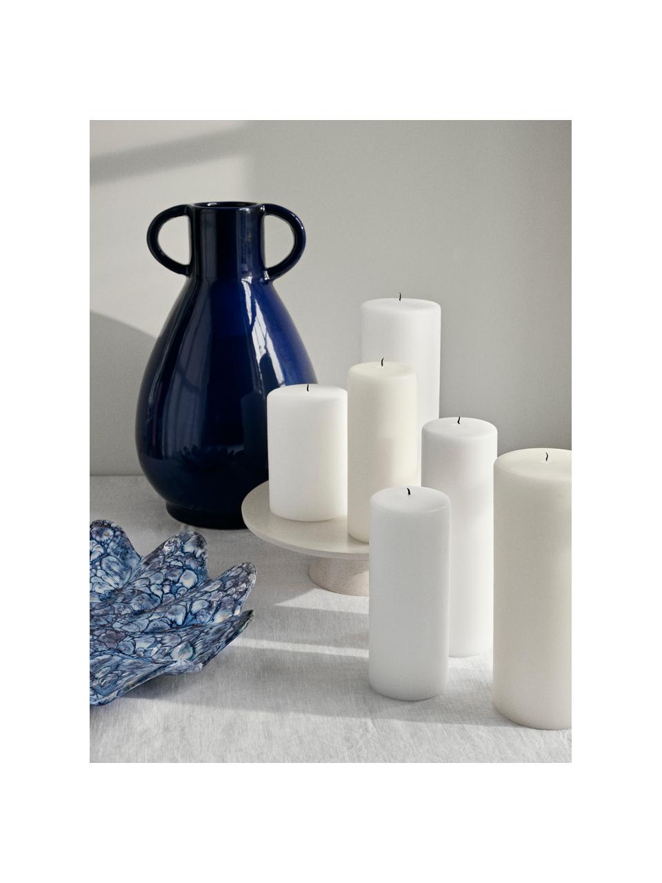 Vaso in ceramica fatto a mano Simi, Ceramica smaltata, Blu scuro, Larg. 18 x Alt. 30 cm
