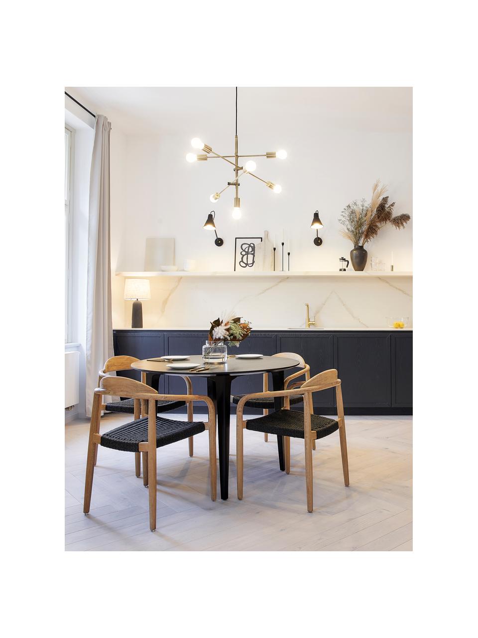 Grande suspension Venja, Couleur laitonnée, Ø 84 cm