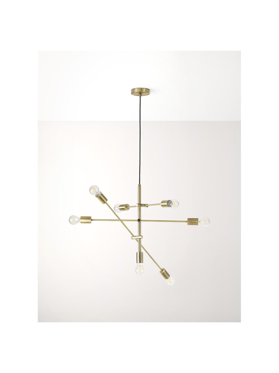 Veľká závesná lampa Venja, Mosadzné odtiene, Ø 84 cm