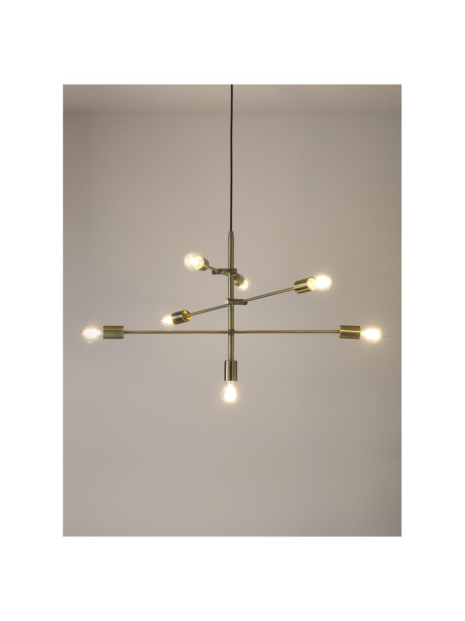 Grote hanglamp Venja, Messingkleurig, Ø 84 cm