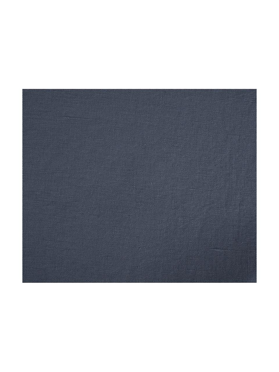 Parure copripiumino in lino Nature, 52% lino, 48% cotone
Con effetto stonewash per una sensazione morbida al tatto, Blu scuro, 155 x 200 cm