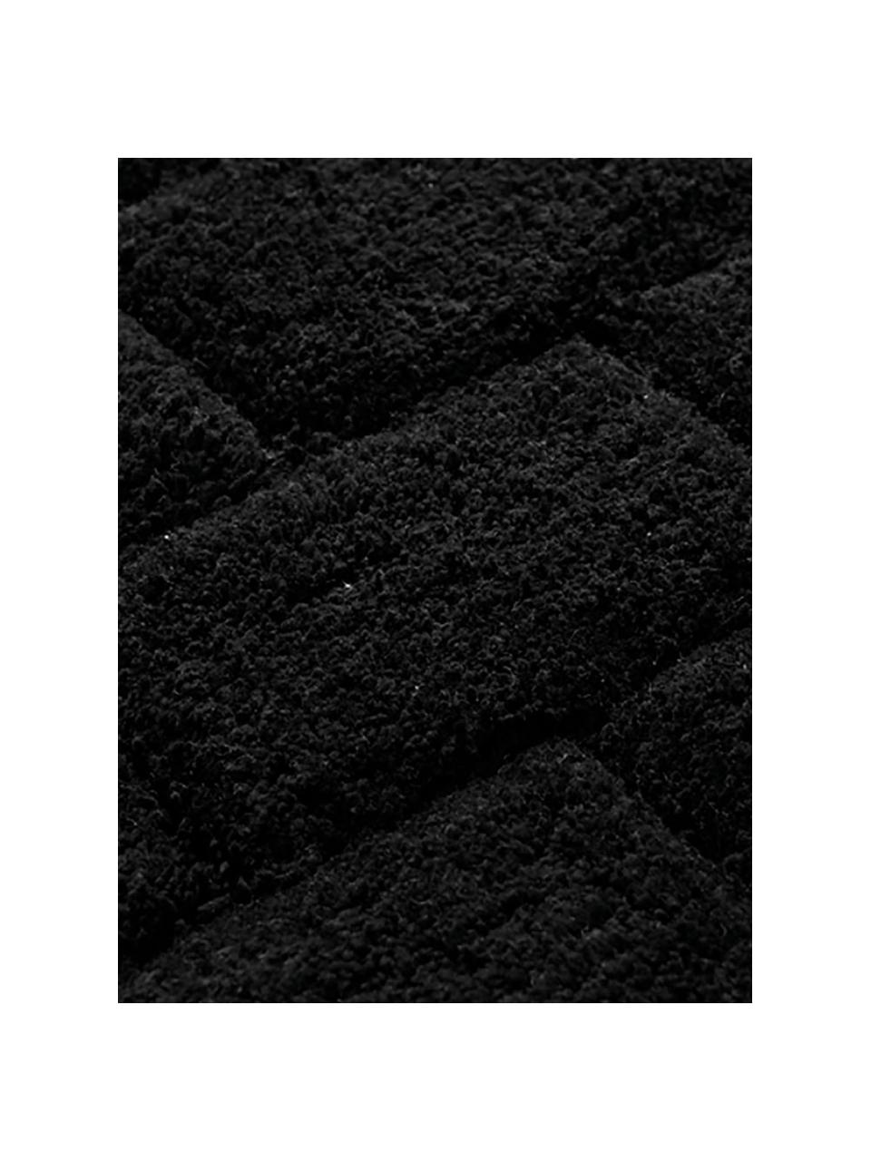 Tapis de bain moelleux Metro, 100 % coton bio
Qualité supérieure 1900 g/m², Noir, larg. 60 x long. 90 cm