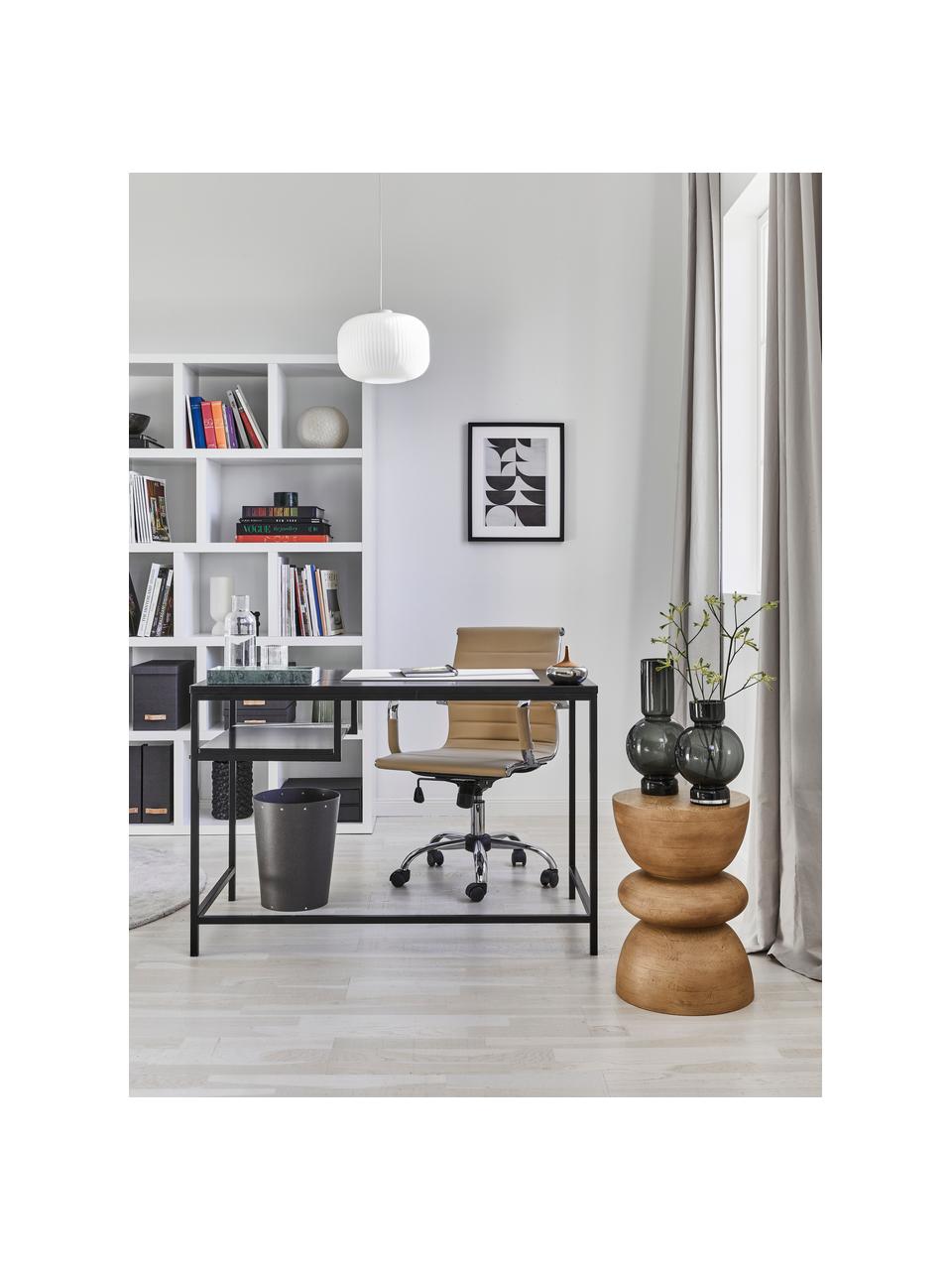 Bureau Fushion, Noir, larg. 114 x prof. 59 cm