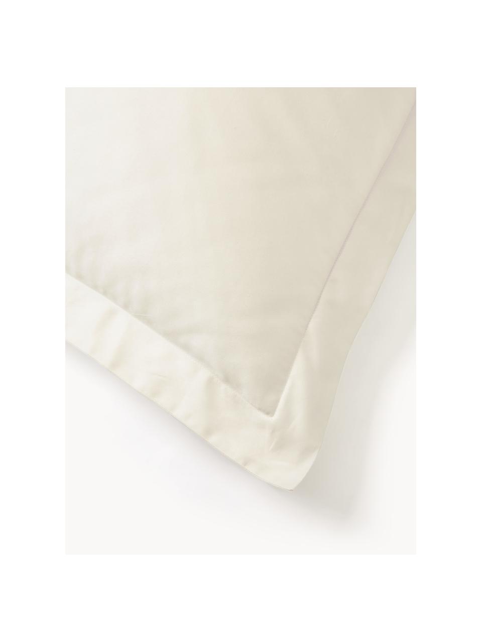 Baumwollsatin-Kopfkissenbezug Premium, Webart: Satin Fadendichte 400 TC,, Hellbeige, B 40 x L 80 cm