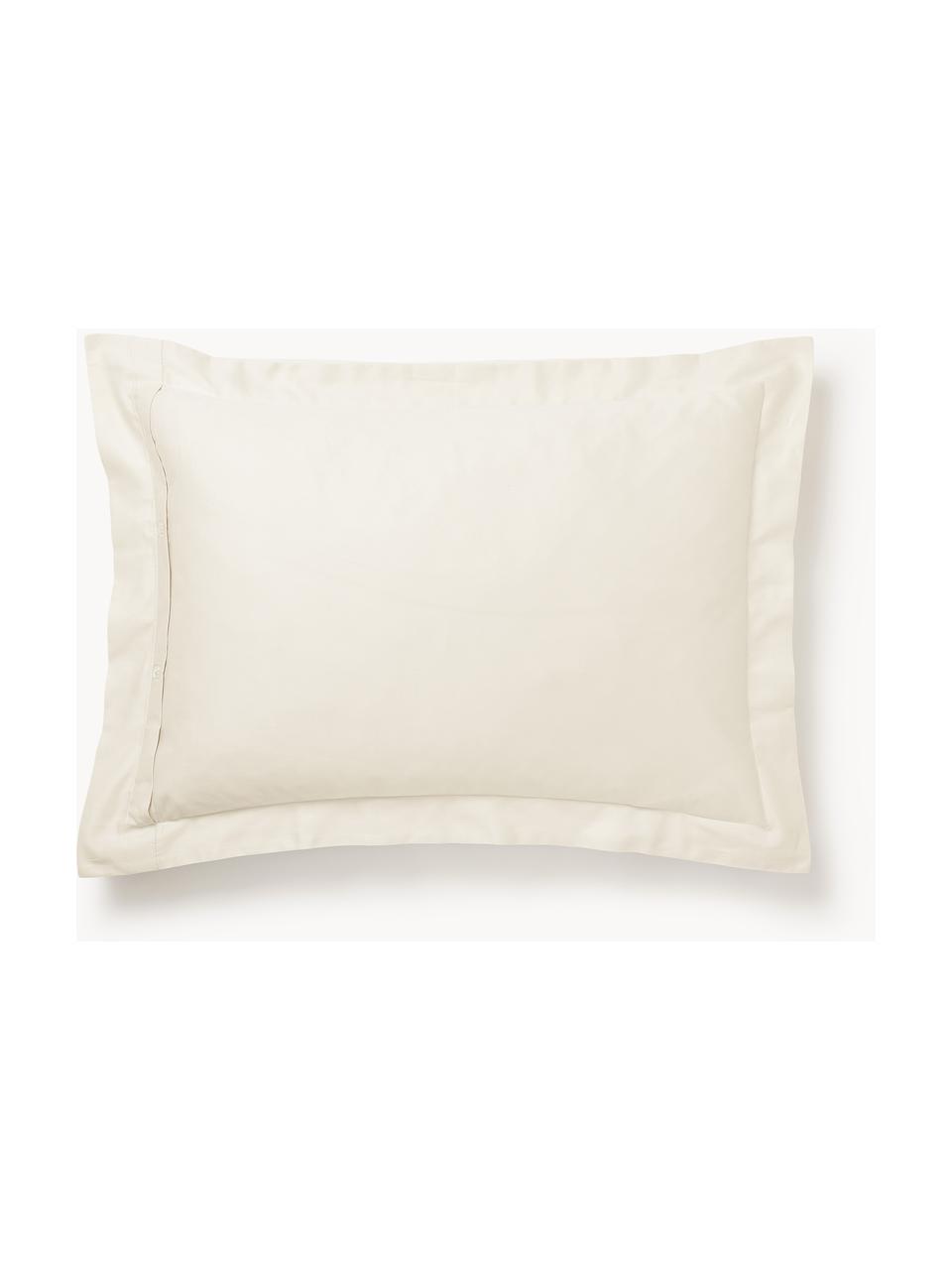 Baumwollsatin-Kopfkissenbezug Premium, Webart: Satin Fadendichte 500 TC,, Hellbeige, B 40 x L 80 cm