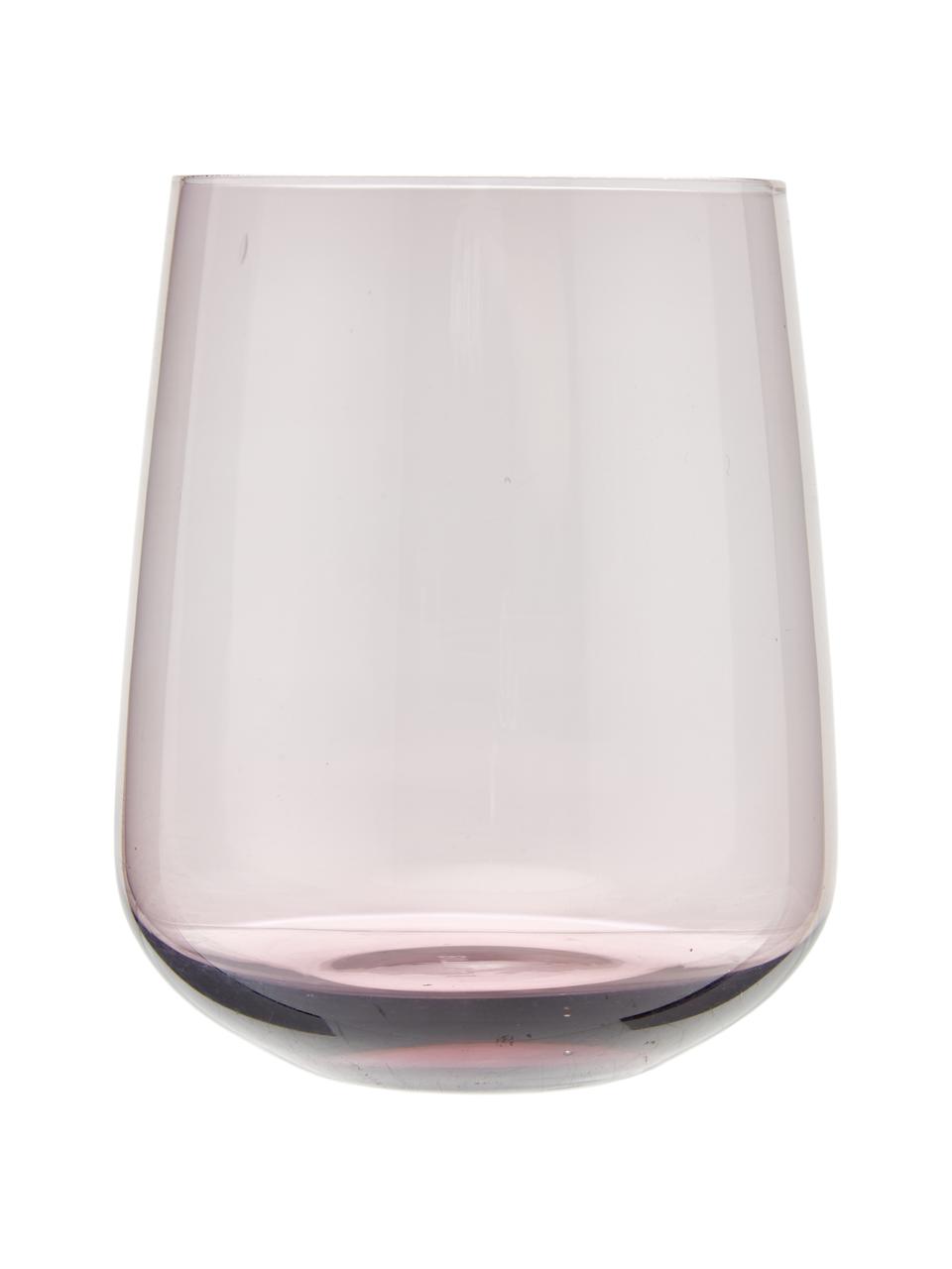 Mundgeblasene Wassergläser Diseguale in unterschiedlichen Farben und Formen, 6er-Set, Glas, mundgeblasen, Bunt, Ø 8 x H 10 cm, 200 ml