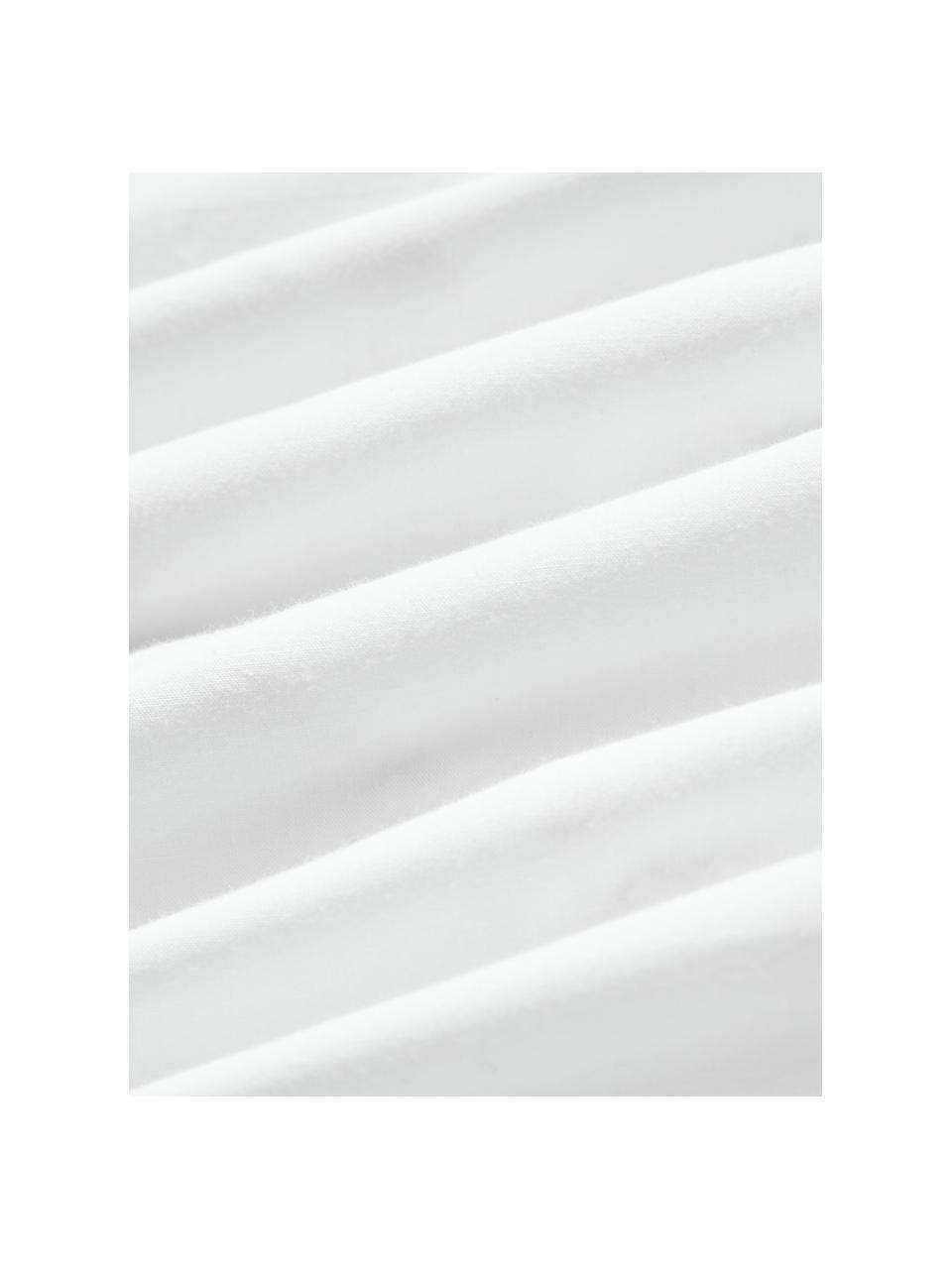 Baumwollperkal-Kopfkissenbezüge Faith mit getufteter Verzierung, 2 Stück, Webart: Perkal Fadendichte 180 TC, Weiß, B 40 x L 80 cm