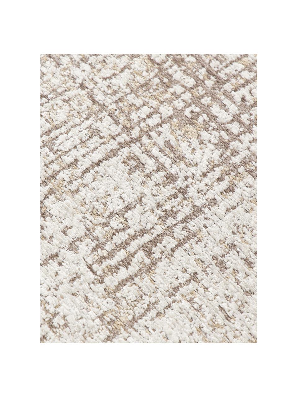 Tapis Yava, 70% polyester, 30% coton, certifié GRS, Beige, brun, larg. 80 x long. 150 cm (taille XS)