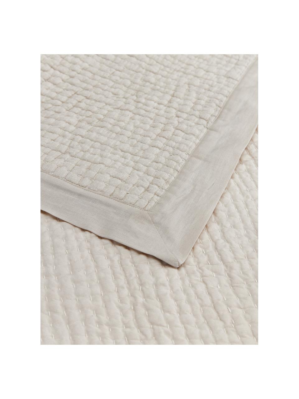 Bavlněný přehoz Stripes, Béžová, Š 180 cm, D 250 cm (pro postele s rozměry až 140 x 200 cm)