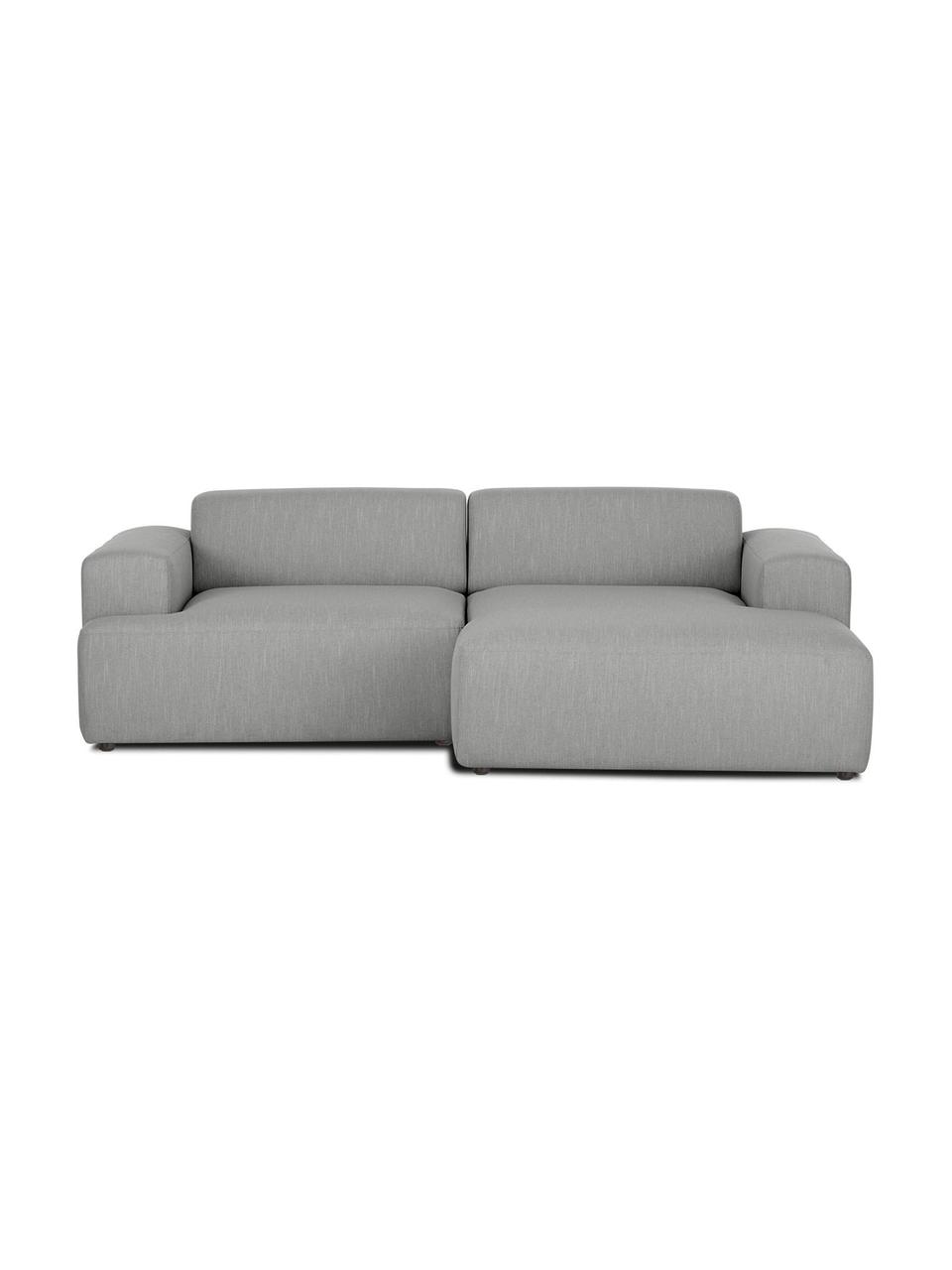 Rohová pohovka Melva (3-miestna), Sivá, Š 239 x H 143 cm, pravé rohové prevedenie