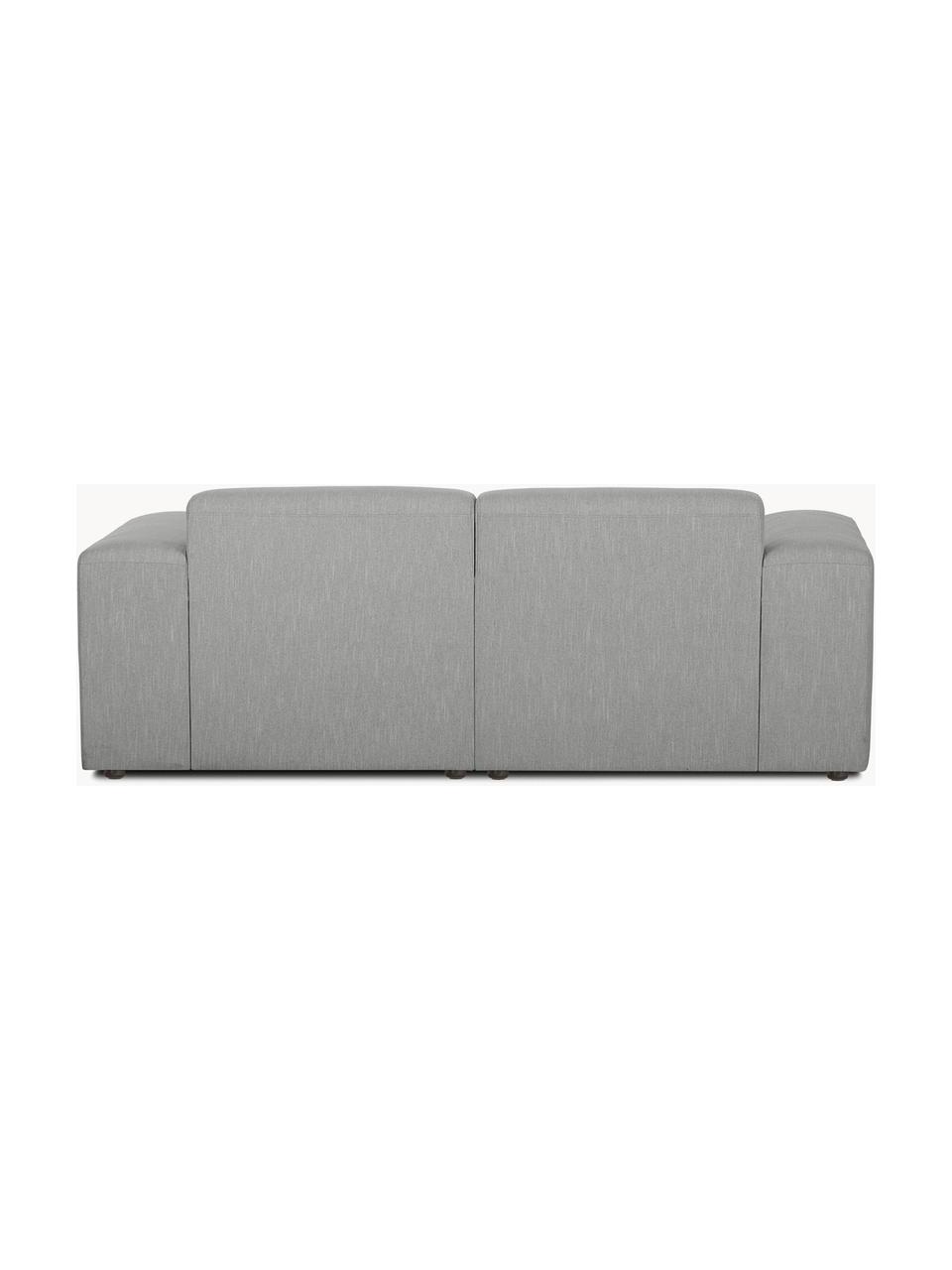 Divano angolare 3 posti Melva, Rivestimento: 100% poliestre Il rivesti, Struttura: pino massiccio, certifica, Tessuto grigio, Larg. 239 x Alt. 143 cm, chaise-longue a destra