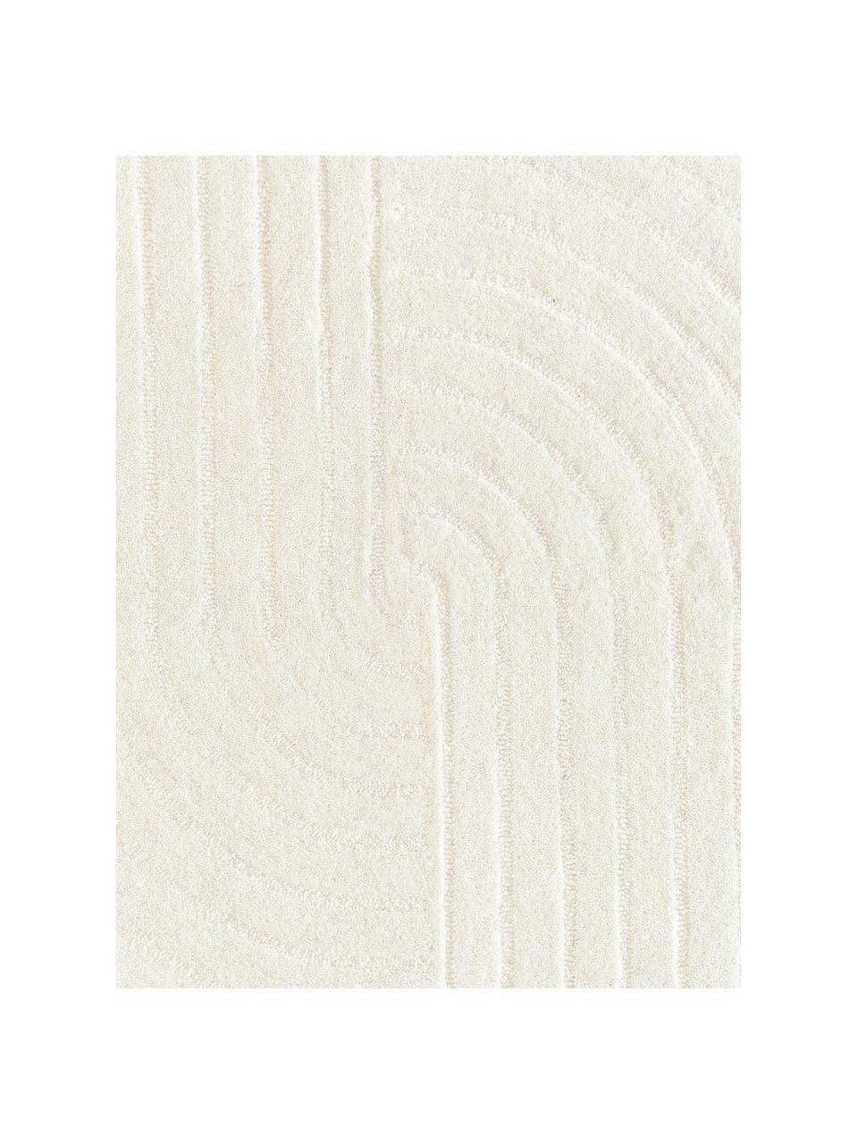 Ręcznie tuftowany dywan z wełny Mason, Kremowobiały, S 120 x D 180 cm (Rozmiar S)
