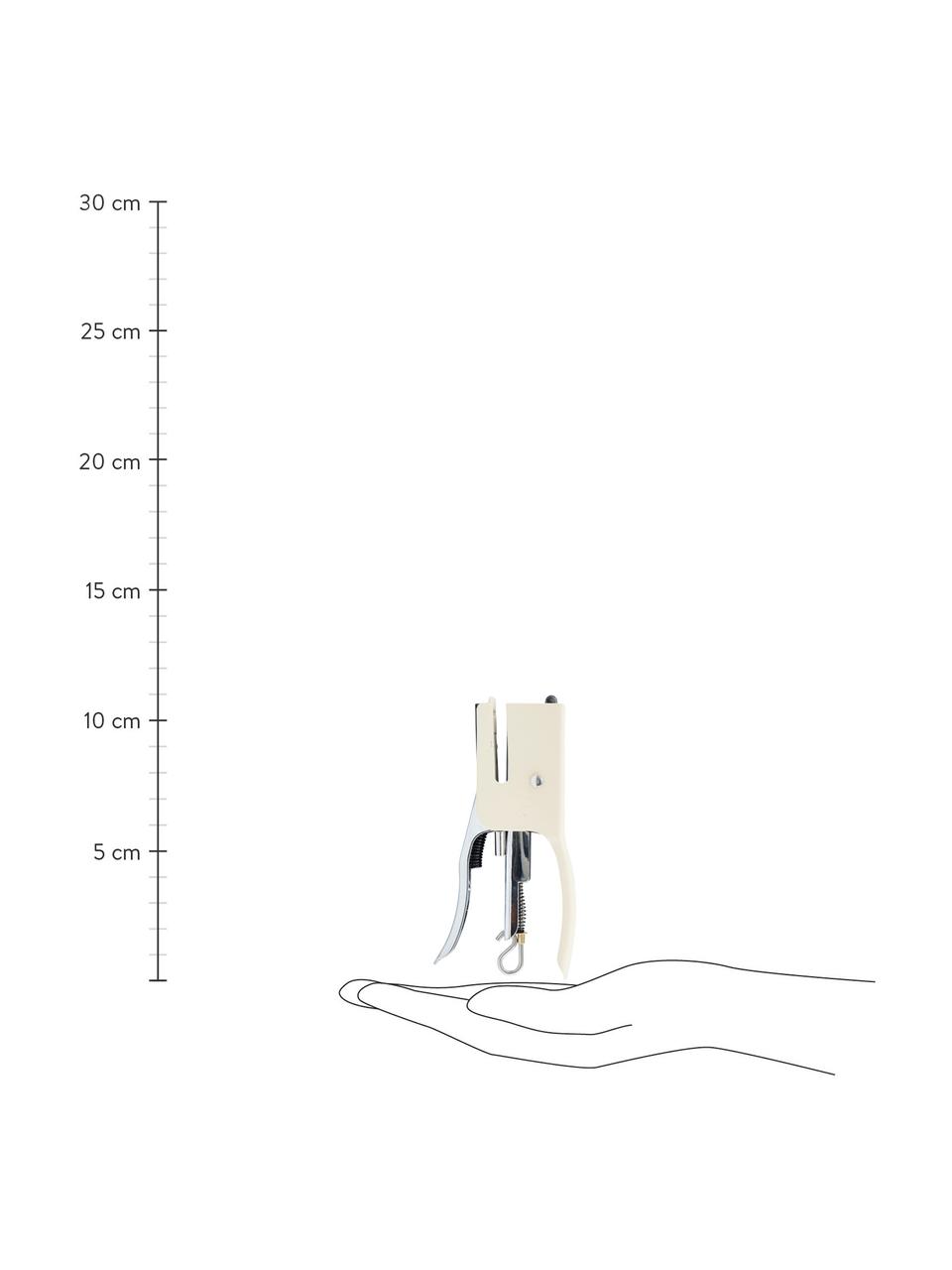 Retro-Hefter Supply, Kunststoff, Metall, Cremeweiß, Silberfarben, B 11 x H 2 cm