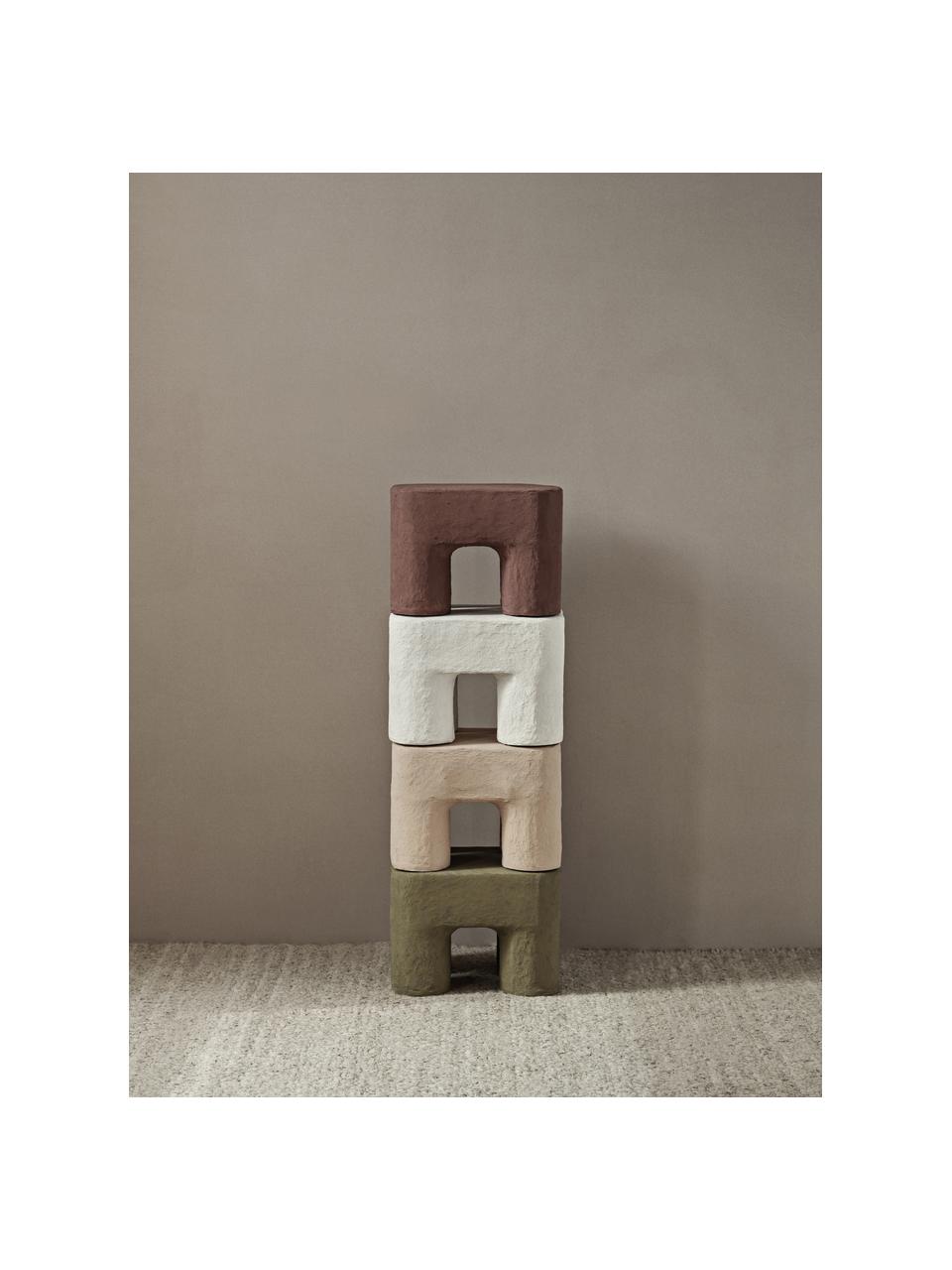 Sgabello per bambini fatto a mano Podo, Cartone, cotone post-consumo

Questo prodotto è realizzato con legno di provenienza sostenibile e certificato FSC®., Terracotta, Larg. 34 x Alt. 25 cm