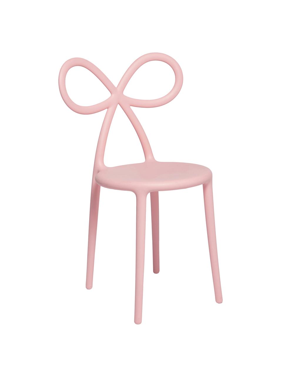 Plastová stolička Ribbon, bledoružová, Ružová