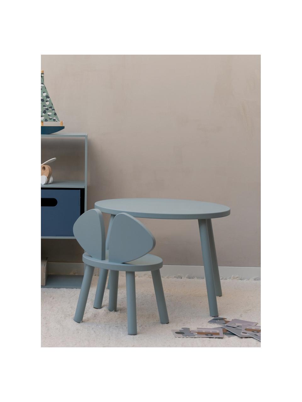 Table avec chaise pour enfant Mouse, 2 pièces, Vert sauge, Lot de différentes tailles