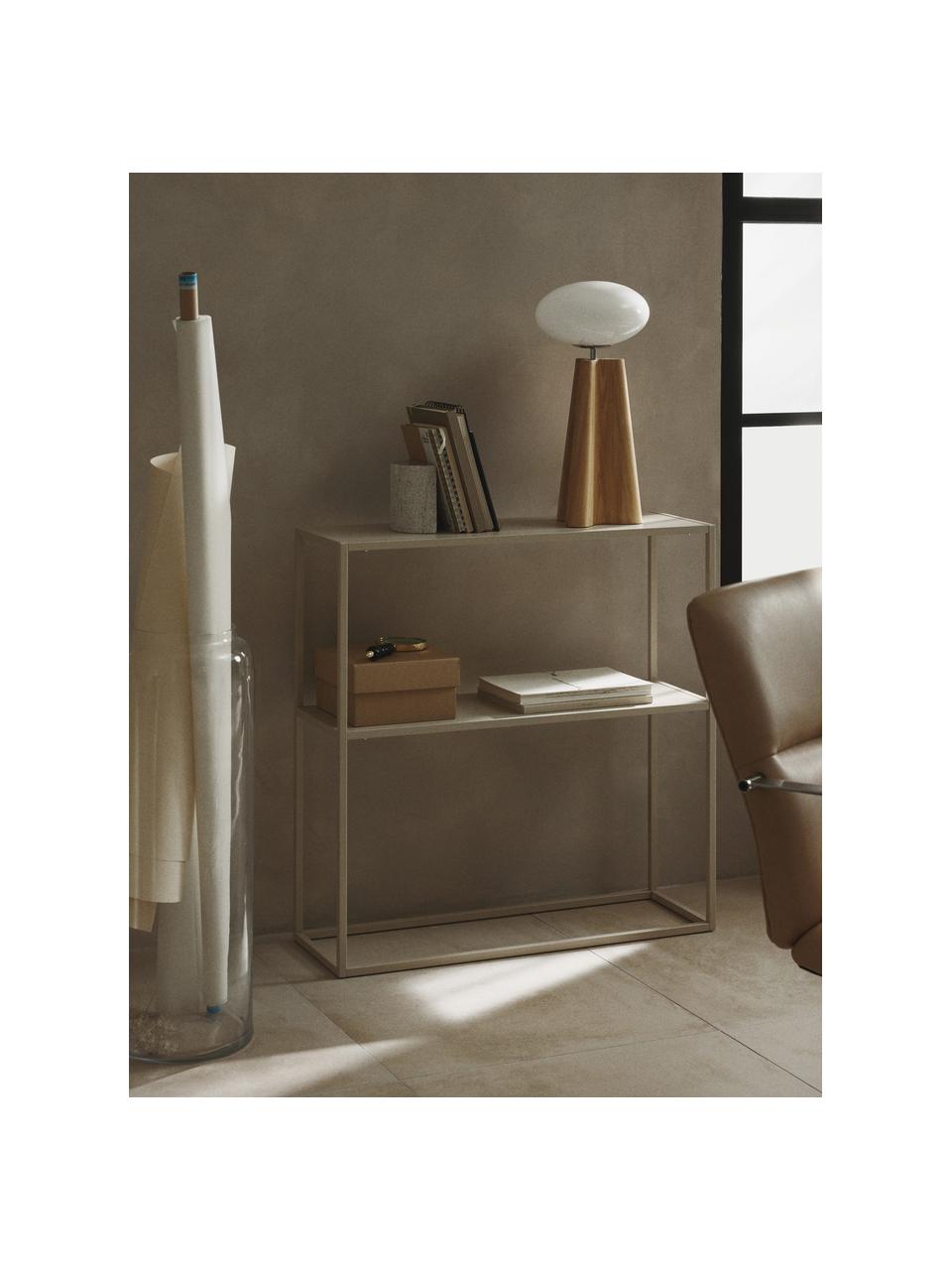 Étagère en métal Neptun, Métal, revêtement par poudre, Beige clair, larg. 80 x haut. 80 cm