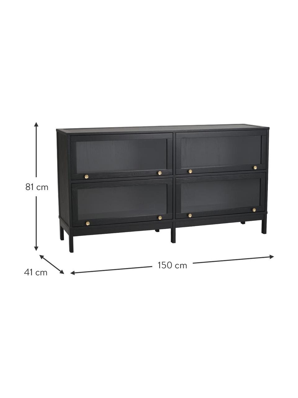 Aparador Kilmore, Negro, An 150 x Al 81 cm