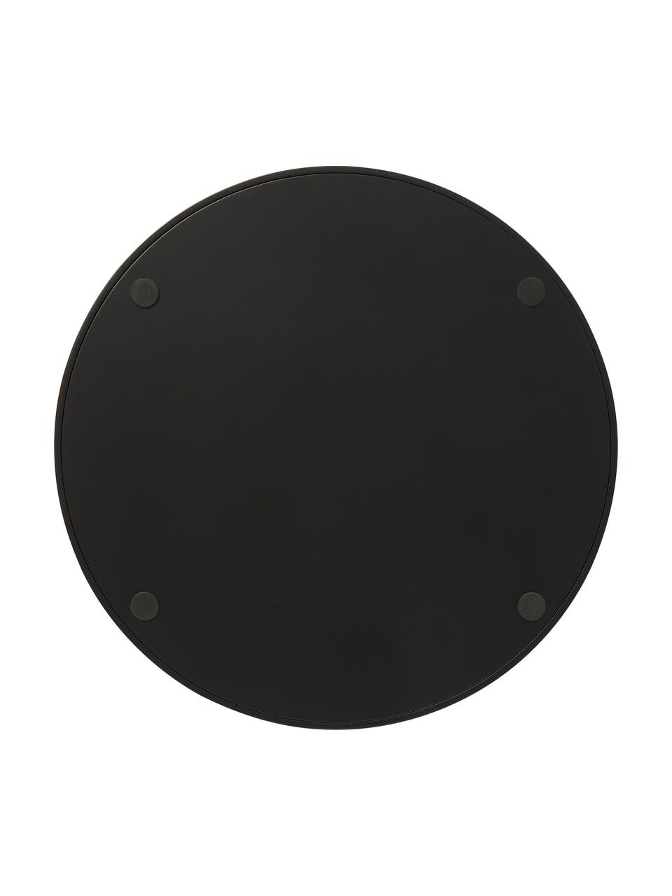 Okrągła taca dekoracyjna z plecionką wiedeńską Carina, Czarny, Ø 30 x W 3 cm