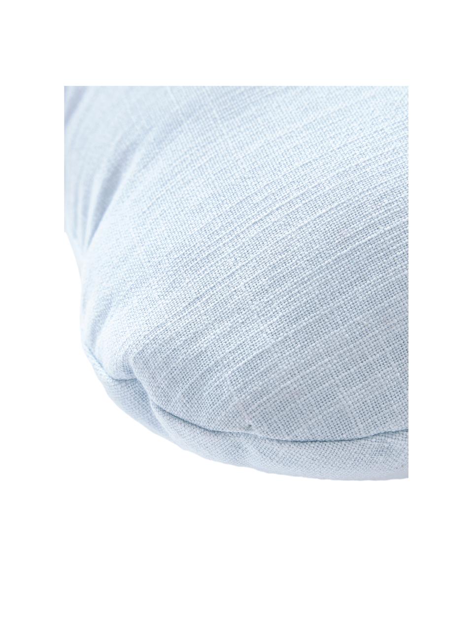Cuscino arredo in cotone Devi, Rivestimento: 100% cotone, Blu, Larg. 30 x Lung. 50 cm
