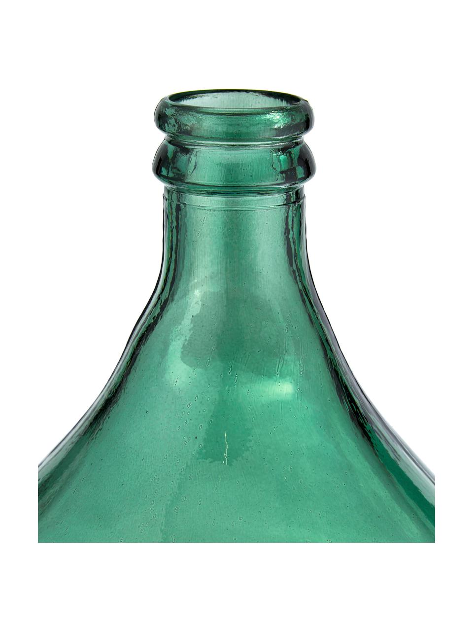 Vaso da terra in vetro riciclato Drop, Vetro riciclato, Verde, Ø 40 x Alt. 56 cm