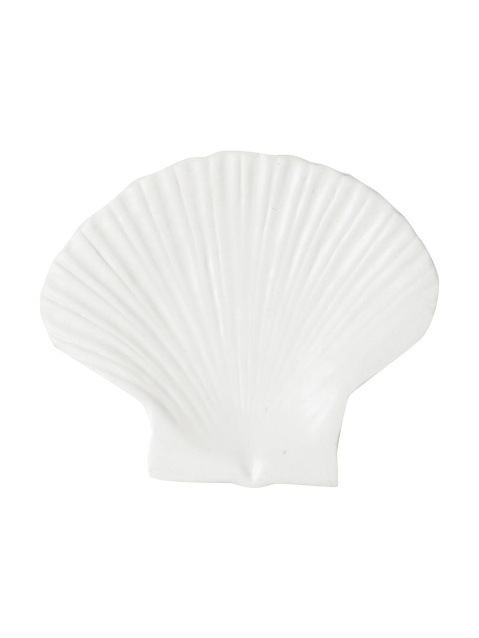 Talerzyk deserowy z dolomitu Shell, Dolomit, Biały, S 16 x D 13 cm