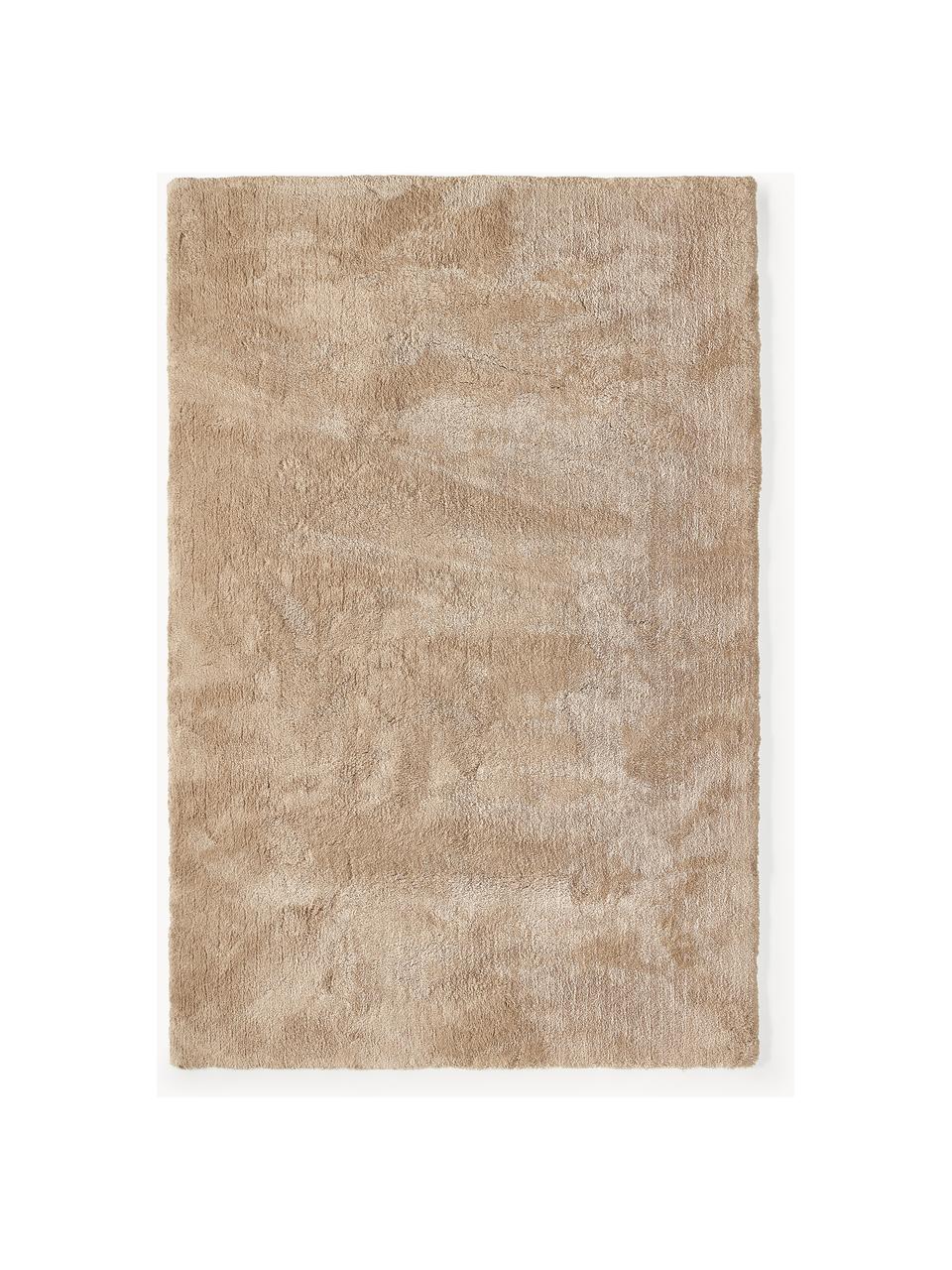 Tapis moelleux à poils longs Leighton, Microfibre (100 % polyester, certifié GRS), Nougat, larg. 80 x long. 150 cm (taille XS)