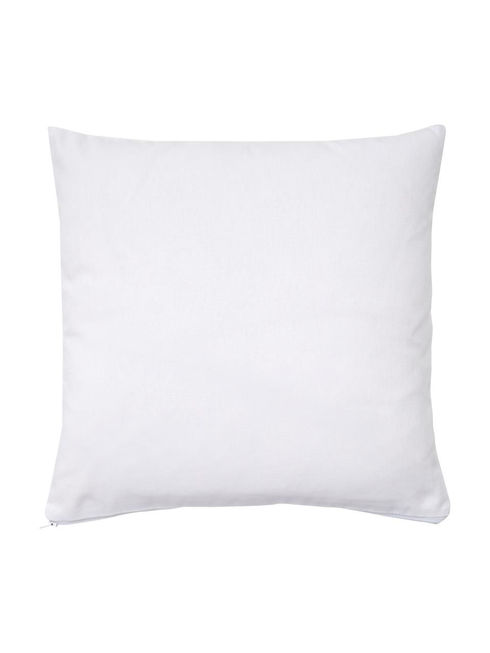 Housse de coussin 45x45 coton bio Amidala, 100 % coton bio, certifié GOTS, Blanc, noir, larg. 45 x long. 45 cm