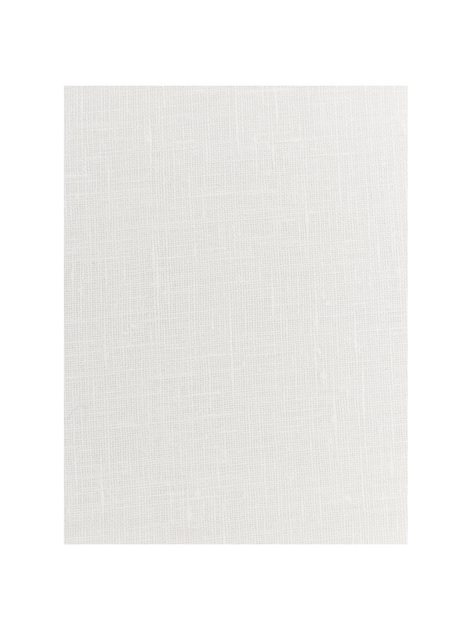 Leinen-Servietten Heddie in Weiß, 2 Stück, 100% Leinen, Weiß, 45 x 45 cm