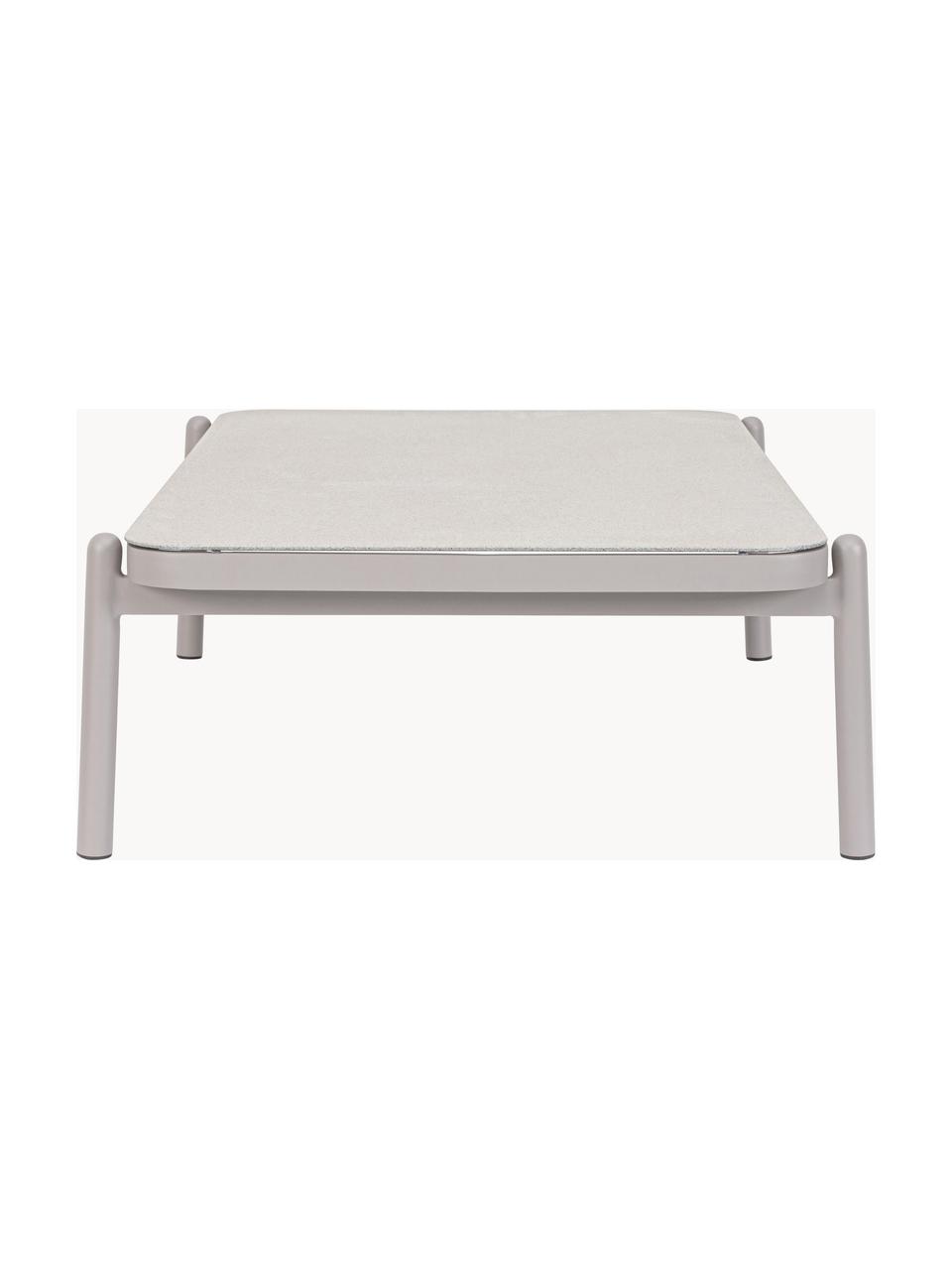 Garten-Couchtisch Florencia, Aluminium, pulverbeschichtet, Hellgrau, B 120 x T 75 cm