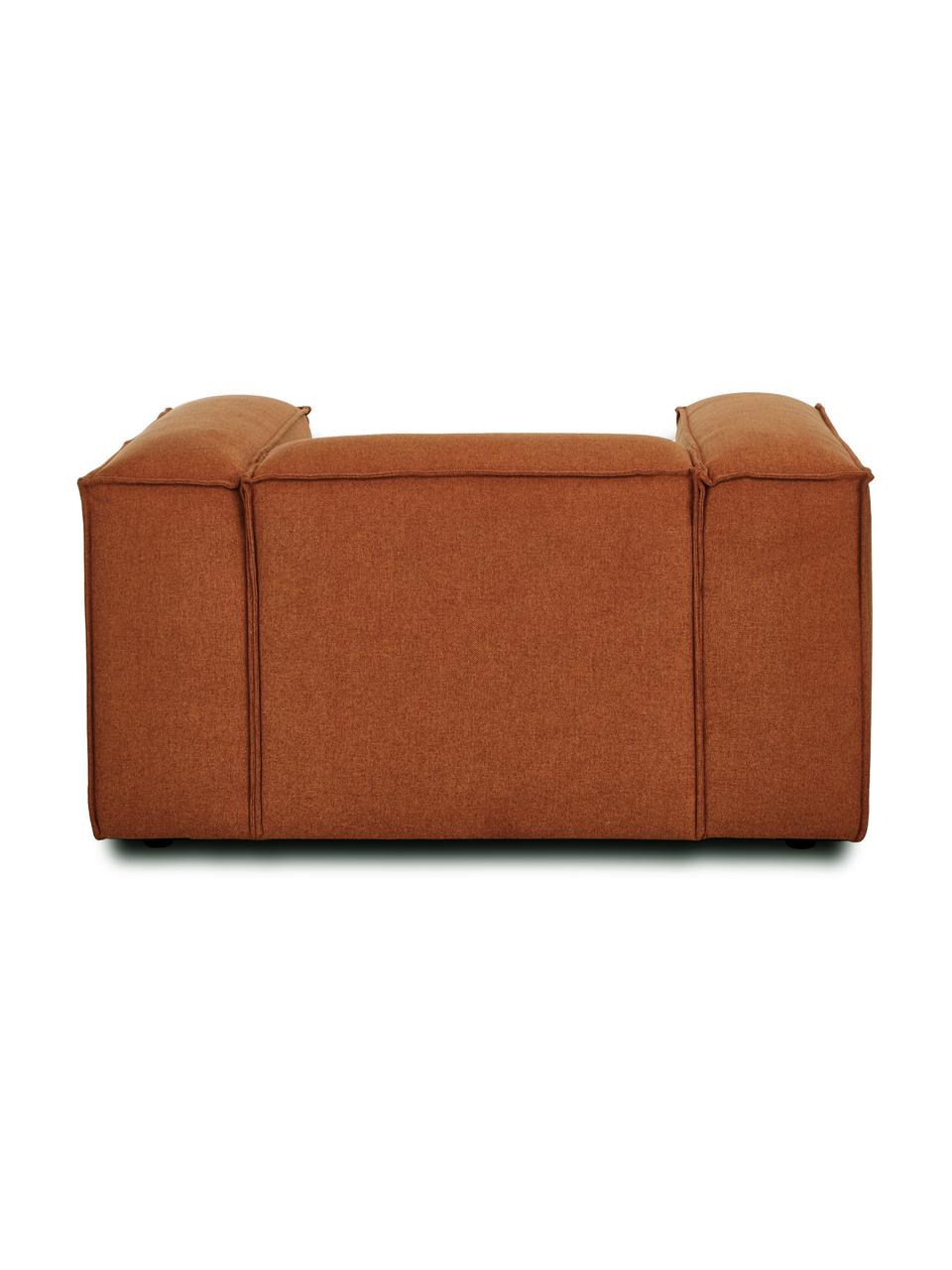 Sillón Lennon, Tapizado: 100% poliéster Alta resis, Estructura: madera contrachapada de p, Patas: plástico, Tejido terracota, An 130 x F 101 cm
