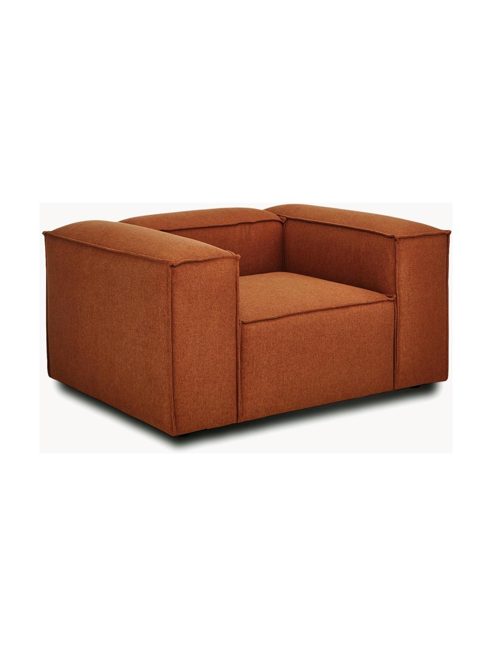Sillón Lennon, Tapizado: 100% poliéster Alta resis, Estructura: madera contrachapada de p, Patas: plástico, Tejido terracota, An 130 x F 101 cm