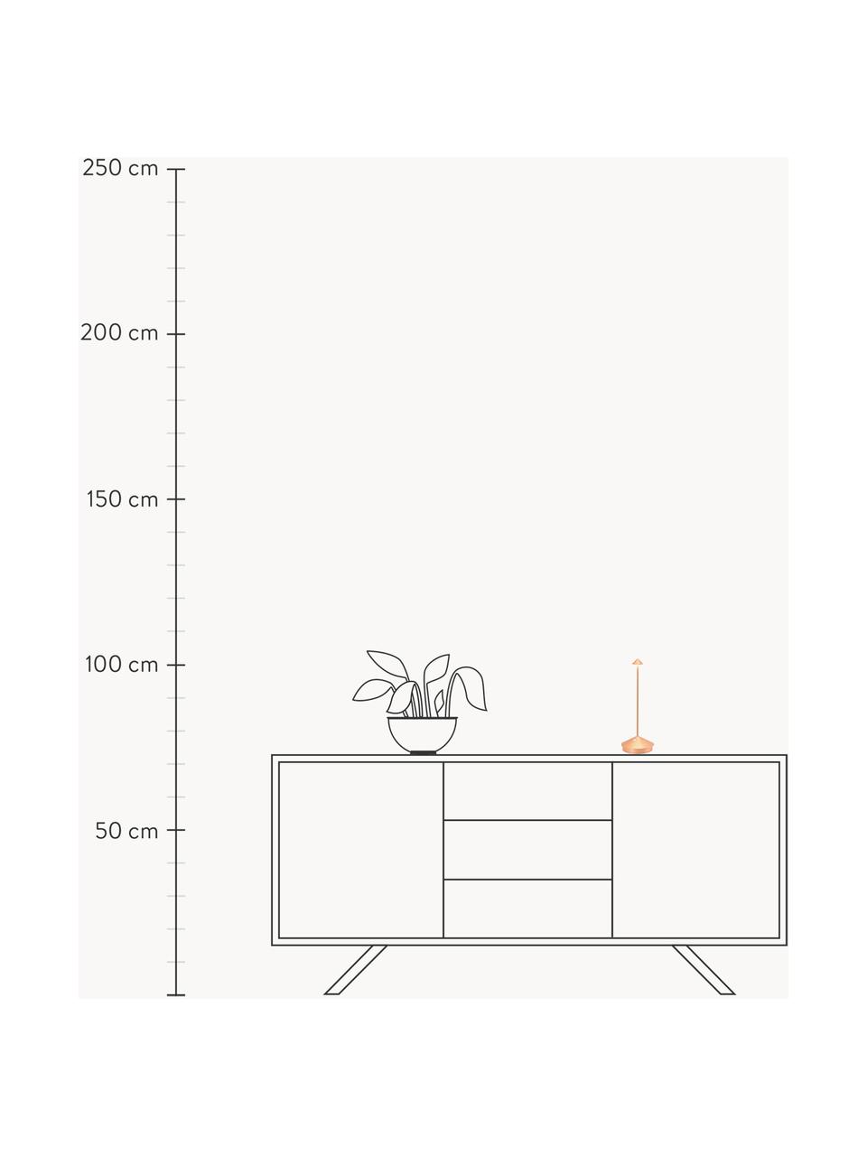 Malá přenosná stolní LED lampa Pina, stmívatelná, Měděná, Ø 11 cm, V 29 cm