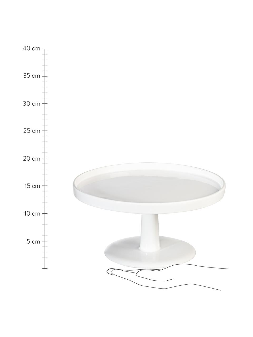 Plat à gâteau faïence Grande, Ø28cm, Blanc