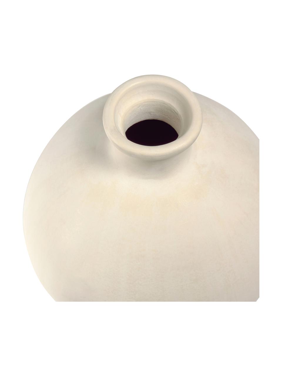 Guľatá váza z keramiky Caetana, Keramika, Béžová, Ø 20 x V 22 cm
