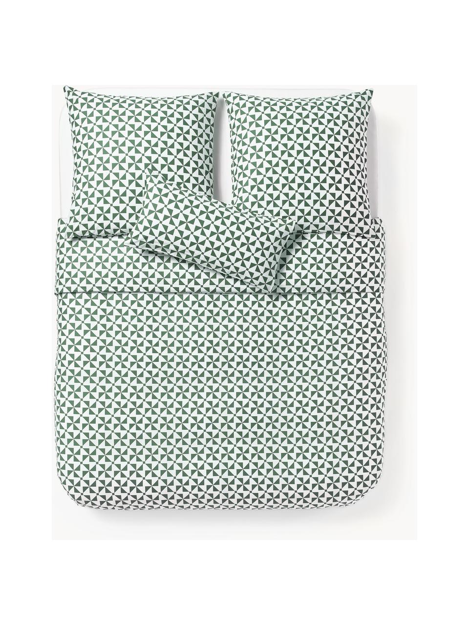 Baumwoll-Bettdeckenbezug Benson, Webart: Renforcé Fadendichte 144 , Grün, B 200 x L 200 cm