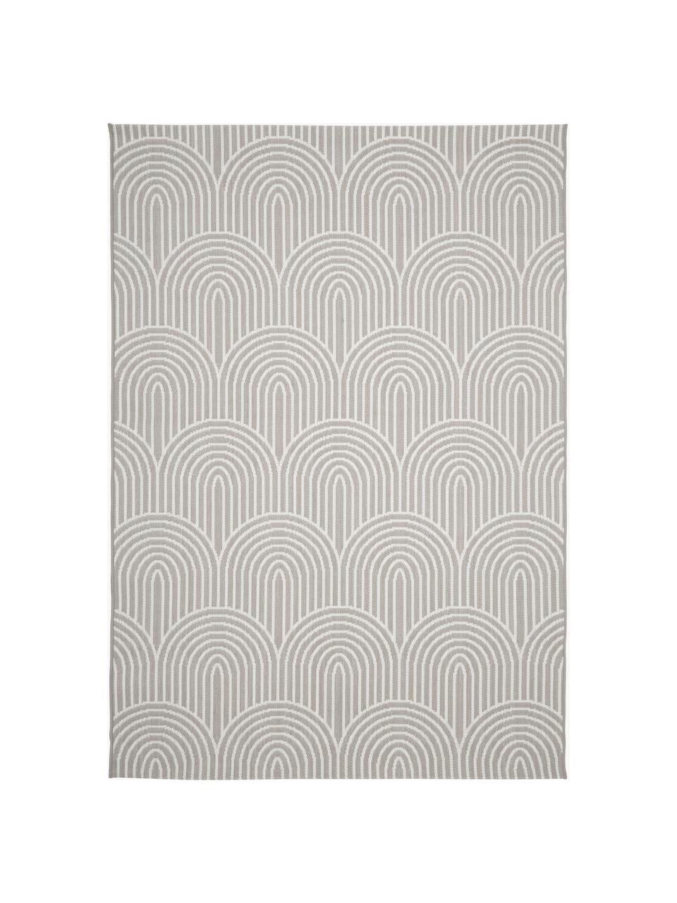 Tapis d'extérieur Arches, 86 % polypropylène, 14 % polyester, Gris, larg. 80 x long. 150 cm (taille XS)