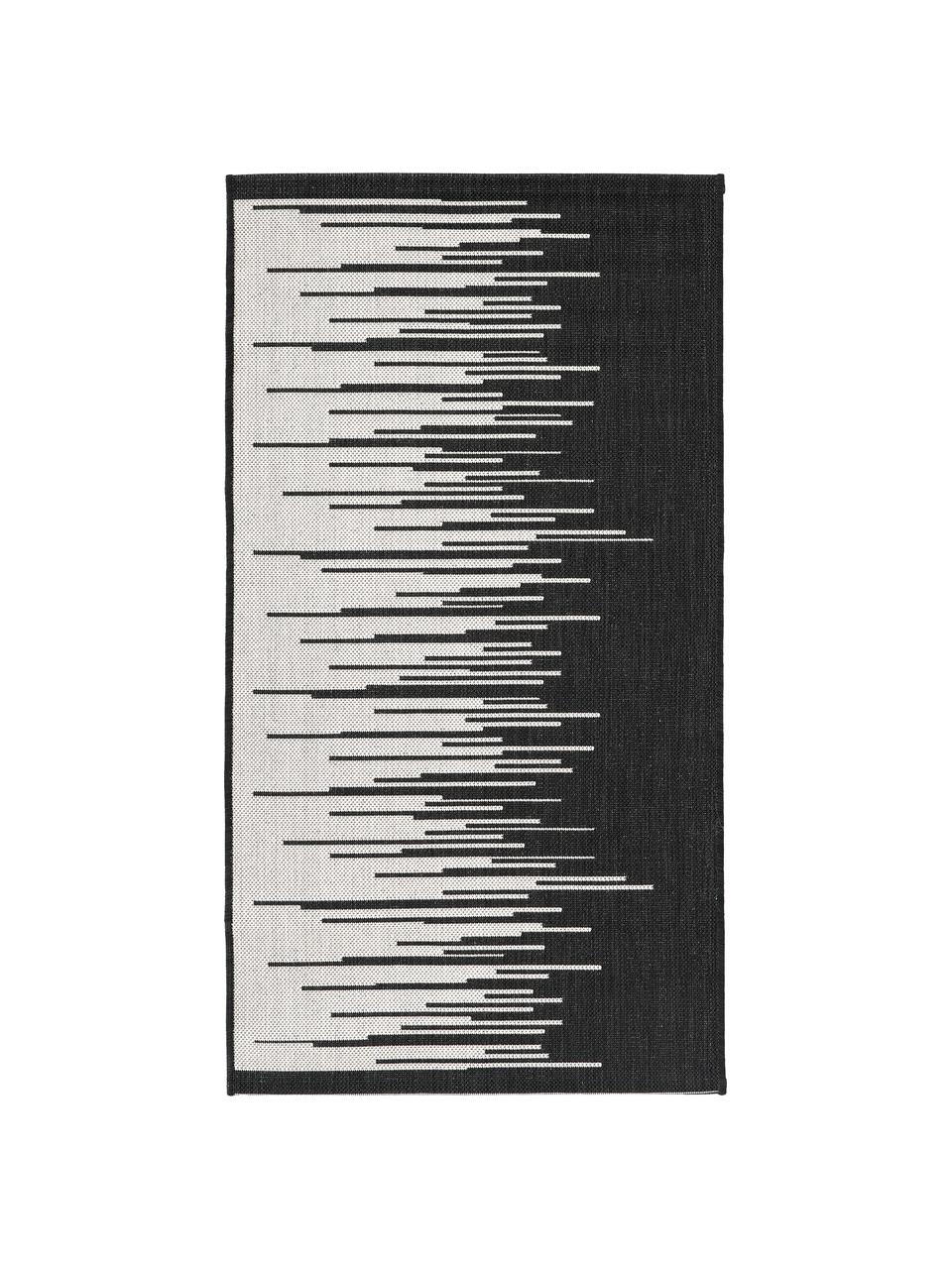 In- & Outdoor-Teppich Praiano mit grafischem Muster, 70 % recyceltes Polypropylen, 30 % Polyester
 
Das in diesem Produkt verwendete Material ist schadstoffgeprüft und zertifiziert nach STANDARD 100 by OEKO-TEX®, 13.HTR.20785, Hohenstein HTTI., Schwarz, Grau, B 80 x L 150 cm (Größe XS)