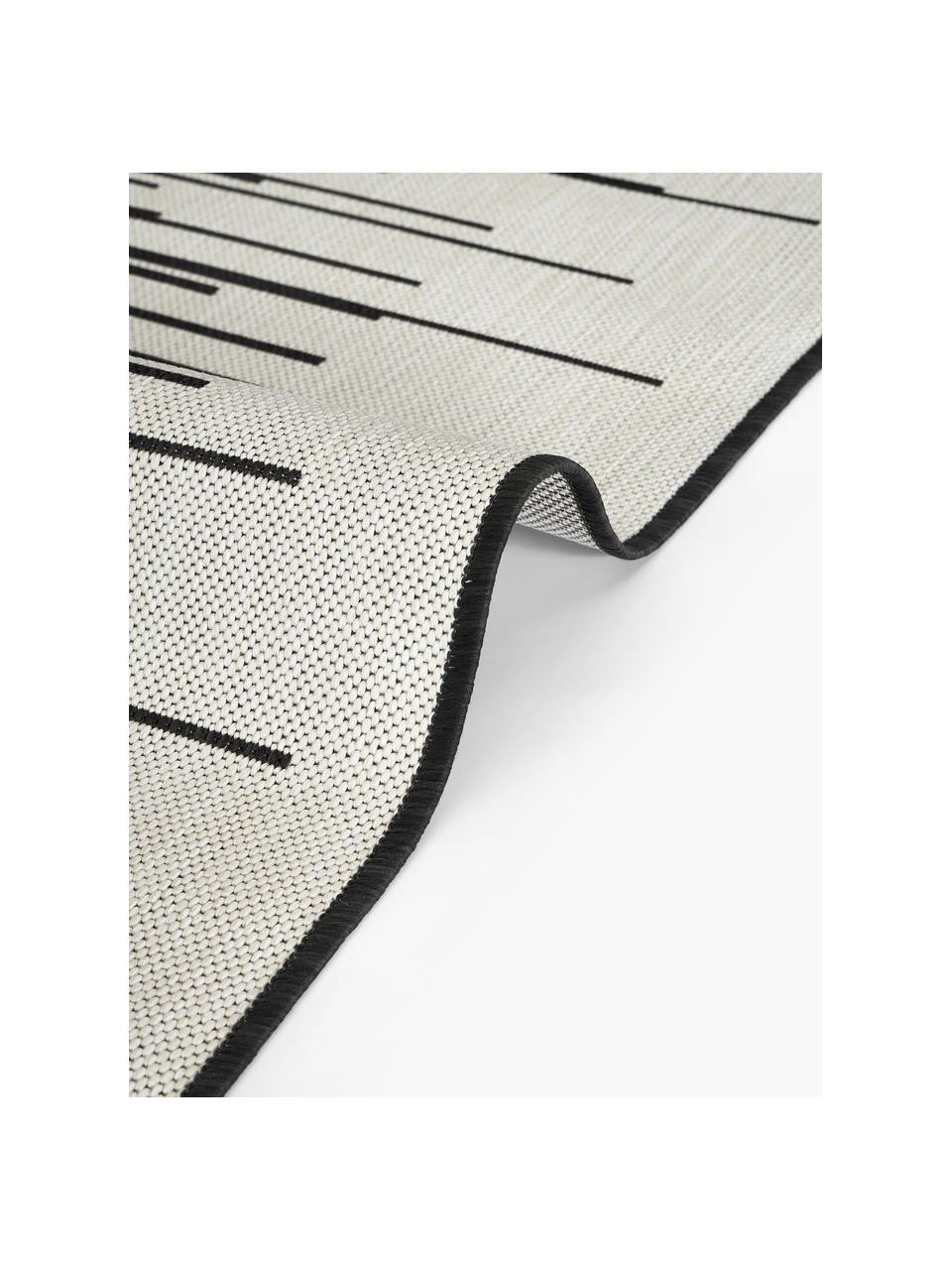 In- & Outdoor-Teppich Praiano mit grafischem Muster, 70 % recyceltes Polypropylen, 30 % Polyester
 
Das in diesem Produkt verwendete Material ist schadstoffgeprüft und zertifiziert nach STANDARD 100 by OEKO-TEX®, 13.HTR.20785, Hohenstein HTTI., Schwarz, Grau, B 80 x L 150 cm (Größe XS)