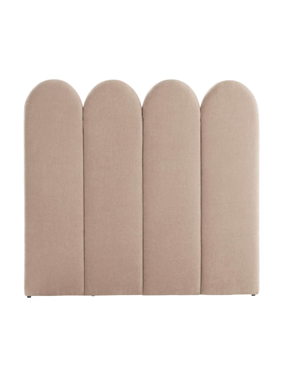 Cabecero tapizado chenilla Miami, Tapizado: 100% poliéster Alta resis, Estructura: madera de pino con certif, Tejido beige, An 185 x Al 124 cm