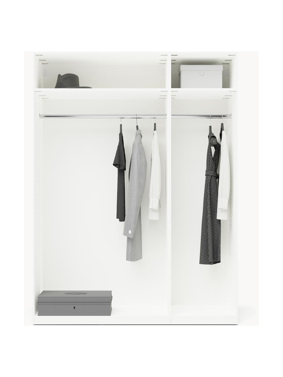 Armoire modulaire à portes battantes Leon, larg. 150 cm, plusieurs variantes, Blanc, Premium Interior, larg. 150 x haut. 236 cm