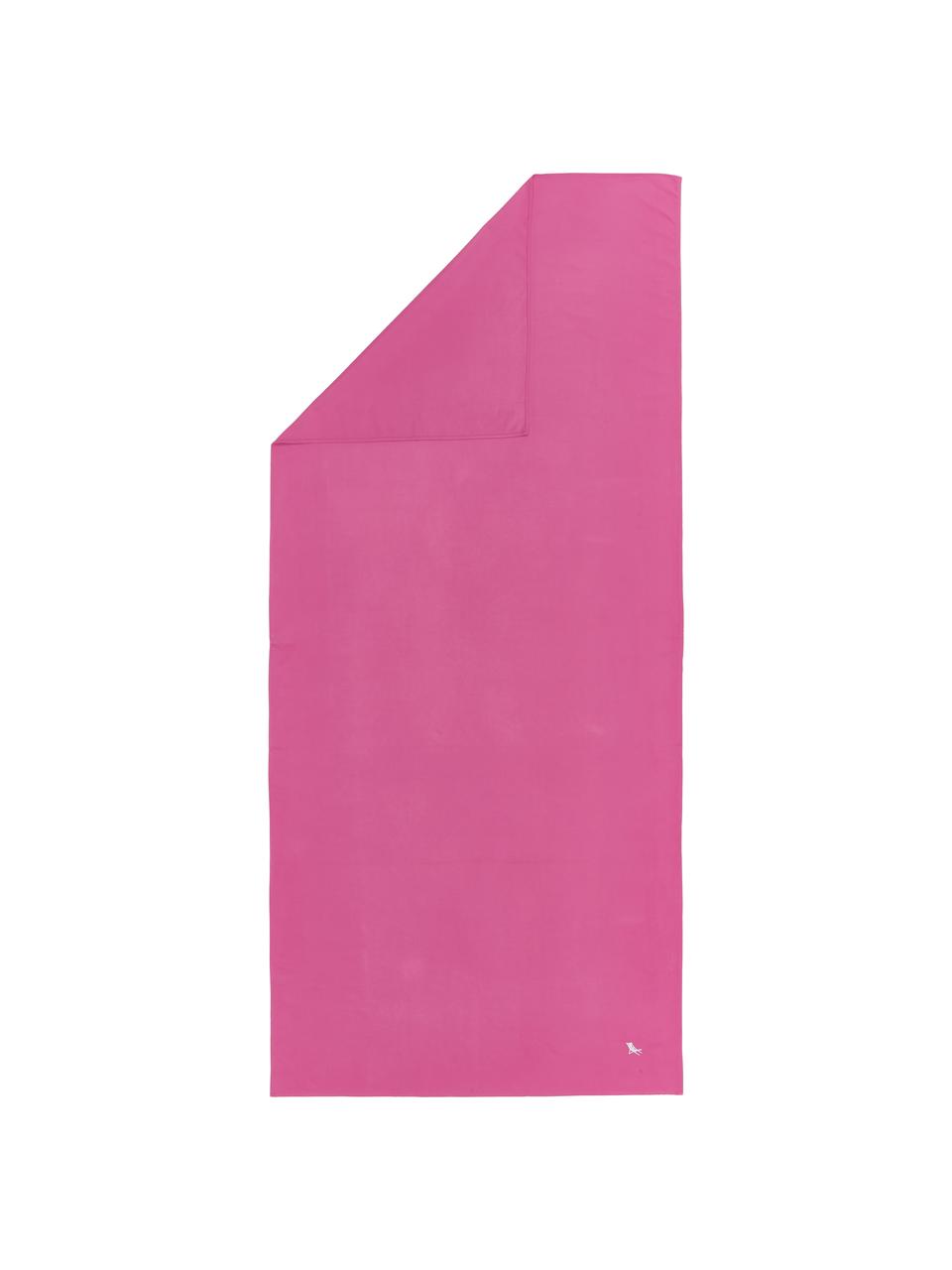 Microfaser-Strandtuch Classic, schnell trocknend, Microfaser (80% Polyester, 20% Polyamid), Pink, 90 x 200 cm